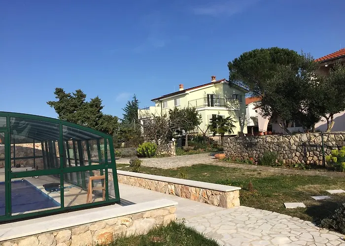 펜션 Guki Mit Ueberdachtem Pool Und Meerblick 말린스카