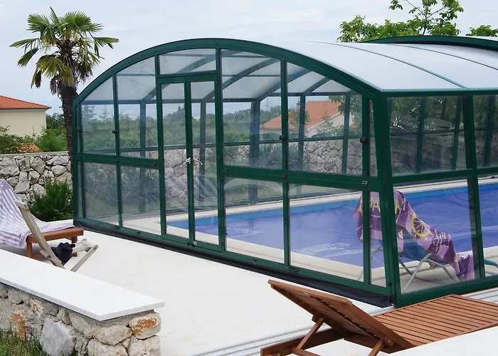 펜션 Guki Mit Ueberdachtem Pool Und Meerblick 말린스카